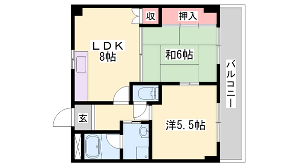 魚住駅 徒歩11分 4階の物件間取画像